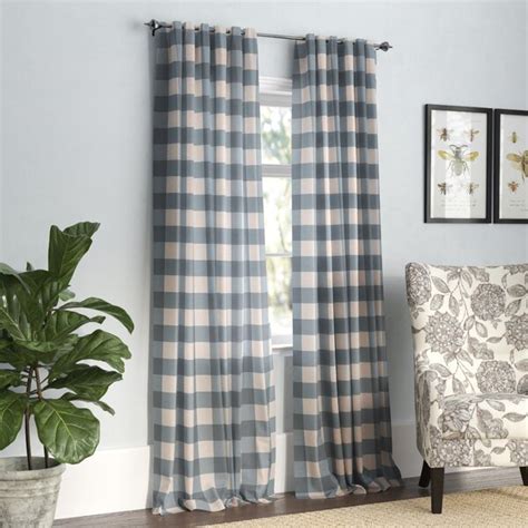 wayfair Burberry plaid curtains